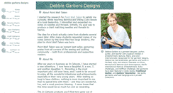Desktop Screenshot of debbiegarbersdesigns.com